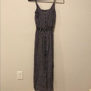 Striped Black and White Maxi Dress